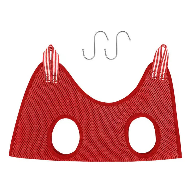 Pet Grooming Hammock – Nail Trimming & Cleaning Holder with Hooks for Cats & Dogs