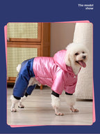 Waterproof Winter Dog Jacket – Warm Down Coat with Hood for Small Dogs