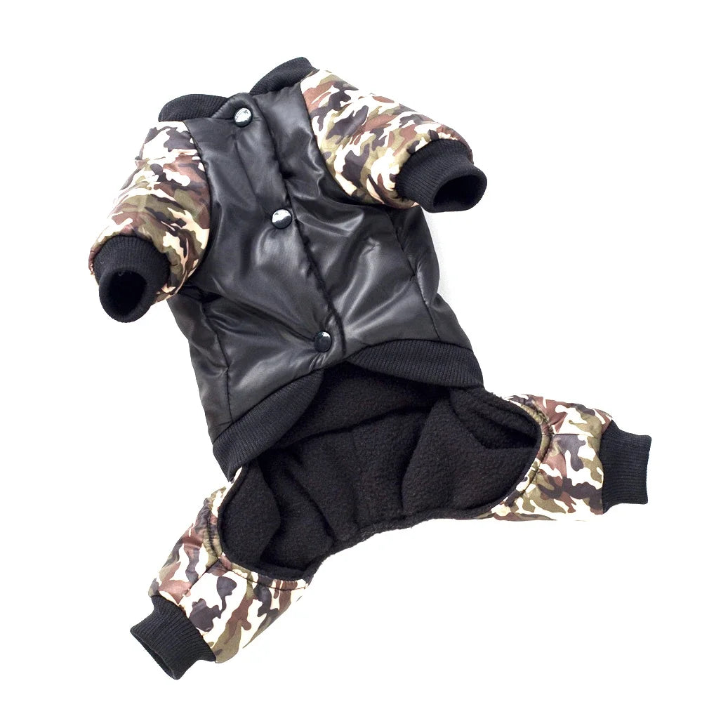 Camouflage Winter Dog Jacket – Thick, Warm, and Stylish for All Breeds (S–2XL)