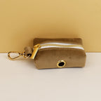 Shallow Khaki Velvet Personalized Dog Collar, Leash & Harness Set