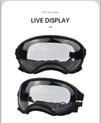 Color-Changing Dog Sunglasses – UV-Resistant Goggles for Outdoor Protection