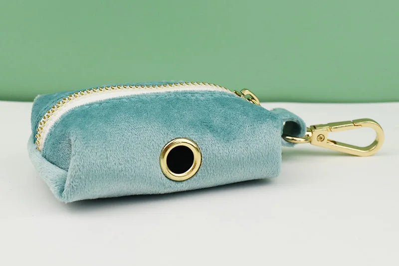 Green Velvet Personalized Dog Collar, Leash & Harness Set