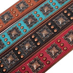 Real Leather Dog Collar & Leash Set – Durable Padded Luxury Design for Medium & Large Dogs