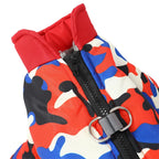 Camouflage Winter Dog Jumpsuit – Thick, Windproof & Waterproof Overalls with D-Ring