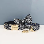 DDPaws  Custom Soft Collars Pet Accessories with Personalized Dog Collar Leashes Harness Bow Tie