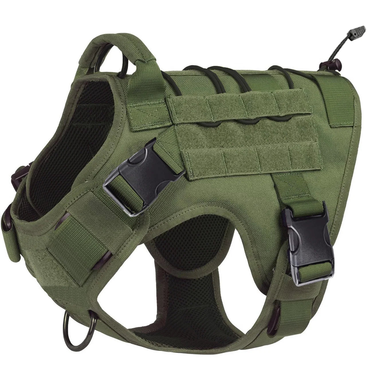 Tactical Dog Harness – Adjustable No-Pull Service Vest with Handle & Hook-and-Loop Panels
