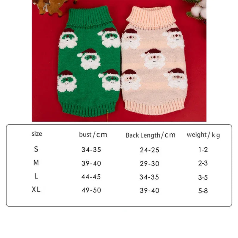 Christmas Dog Sweater – Warm Winter Knitwear for Small & Medium Pets