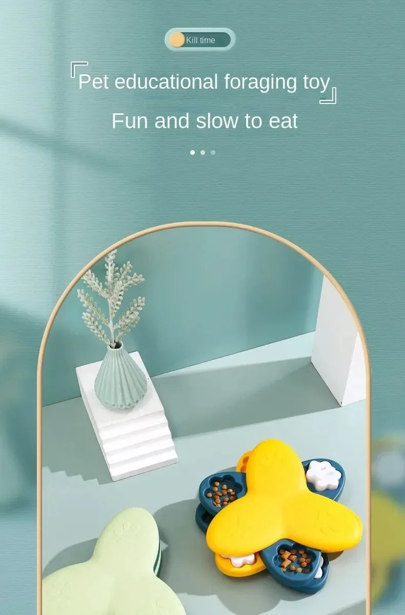 Interactive Dog Puzzle Feeder – Slow Feeding Treat Dispenser Toy for Dogs & Cats