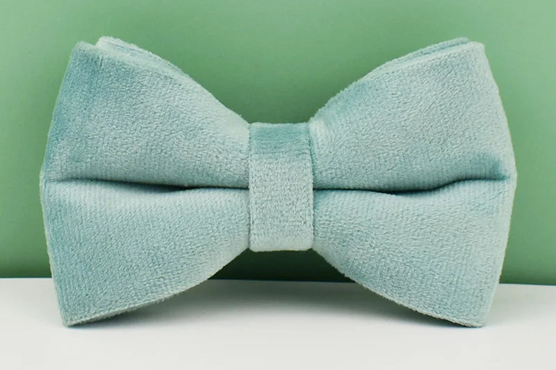 Green Velvet Personalized Dog Collar, Leash & Harness Set