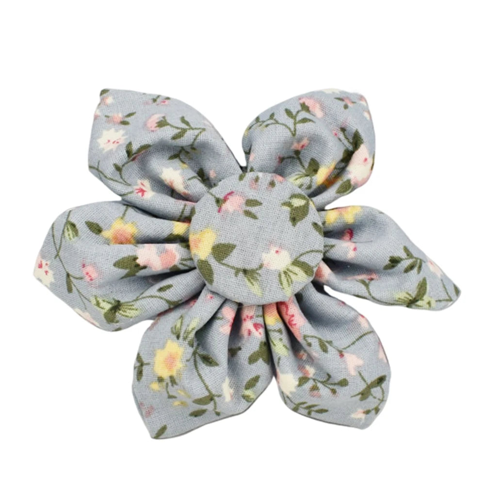 Flower Personalized Dog Collar, Leash & Harness Set