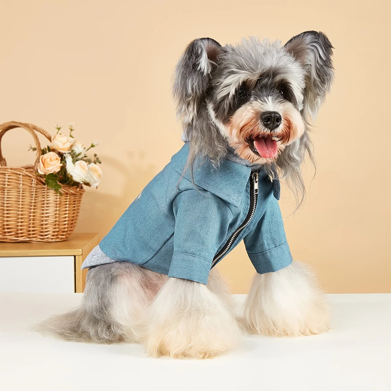 Fashion Dog Hoodie – Soft, Warm Winter Coat for Small & Medium Dogs