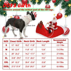 Santa Claus Riding Dog Costume – Funny Christmas Outfit for Small, Medium & Large Dogs