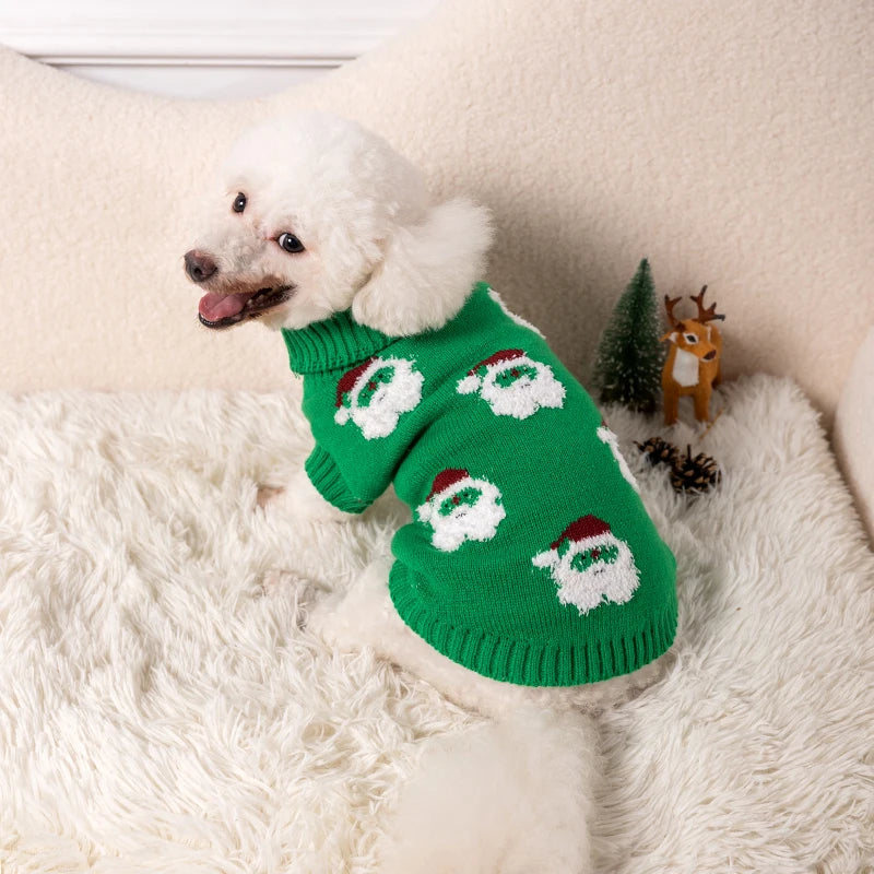 Christmas Dog Sweater – Warm Winter Knitwear for Small & Medium Pets