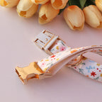 Floral Print Collar Leash Set