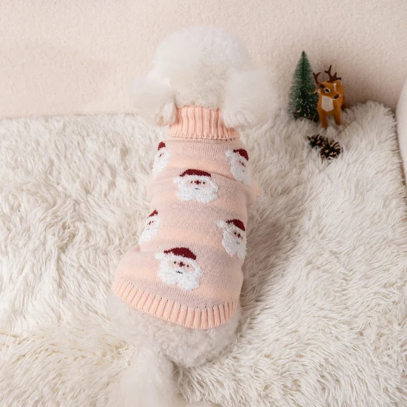 Christmas Dog Sweater – Warm Winter Knitwear for Small & Medium Pets