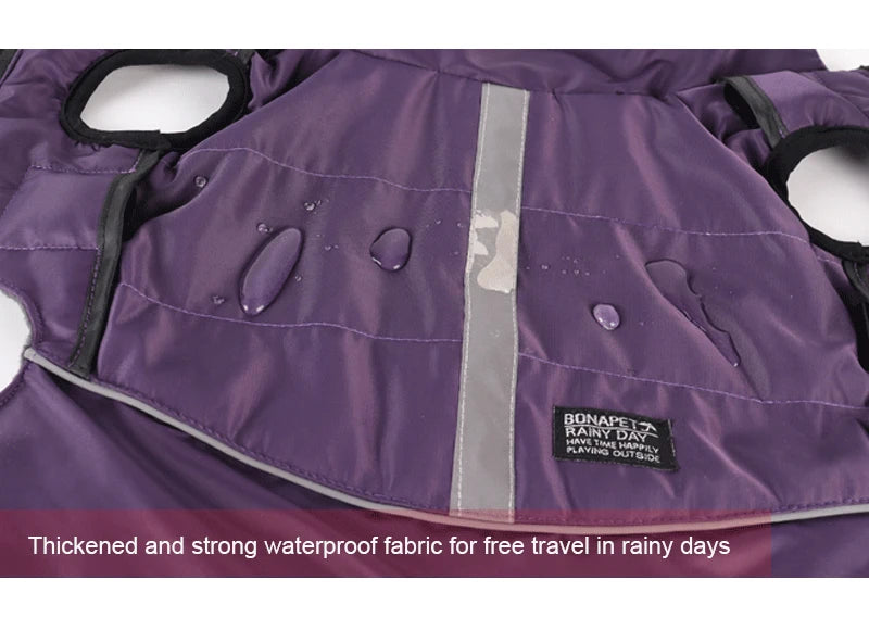 Winter Dog Jacket with Harness – Waterproof, Windproof Coat for Small & Medium Dogs