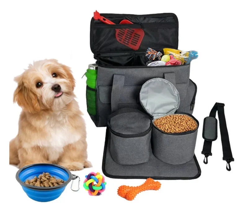 Multifunctional Dog Travel Bag – Durable, Spacious & Easy to Organize