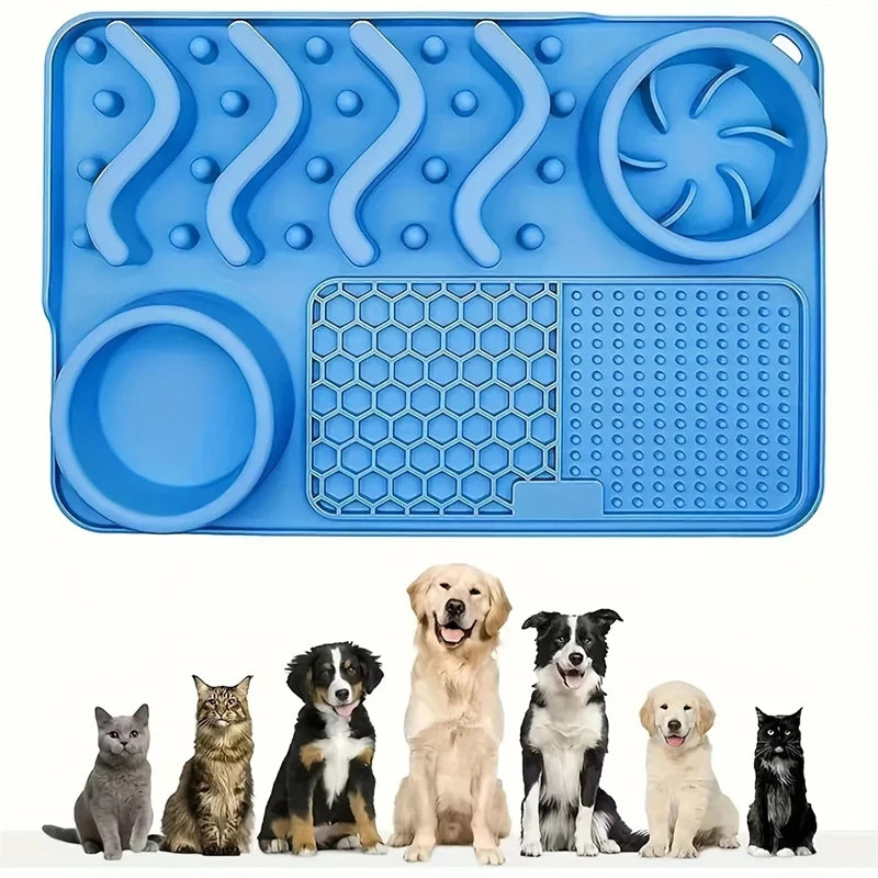 Dog Licking Pad – Slow Feeder & Calming Suction Mat for Dogs and Cats