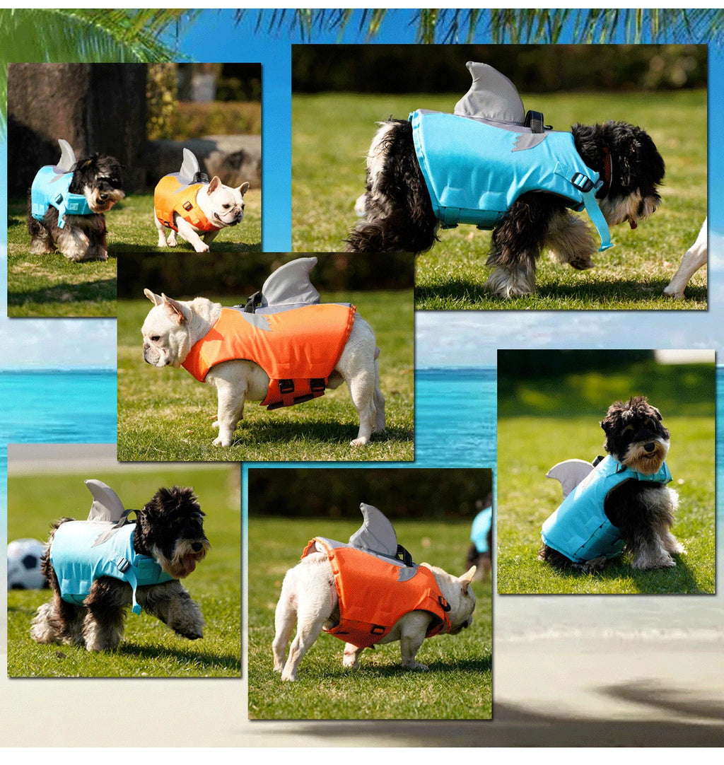 High Buoyancy Dog Life Jacket – Reflective Safety Vest with Rescue Handle for Small, Medium & Large Dogs