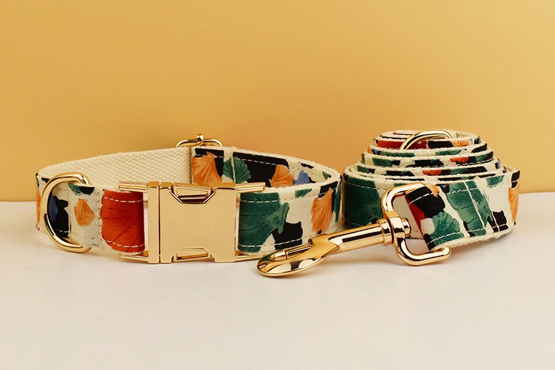 Personalized Dog Collar, Leash & Harness Set