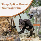 Spiked Dog Collar – Adjustable PU Leather Collar for Small, Medium & Large Dogs