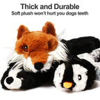 Funny Stuffing-Free Squeaky Dog Toy – Durable Plush Crinkle Animal Toy