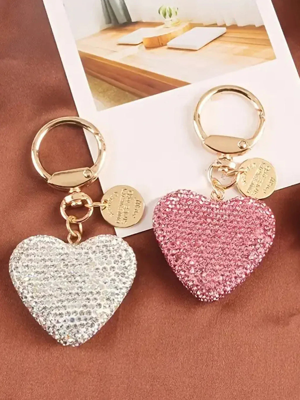 DDPaws  Rhinestone Heart Dog Collar Charm