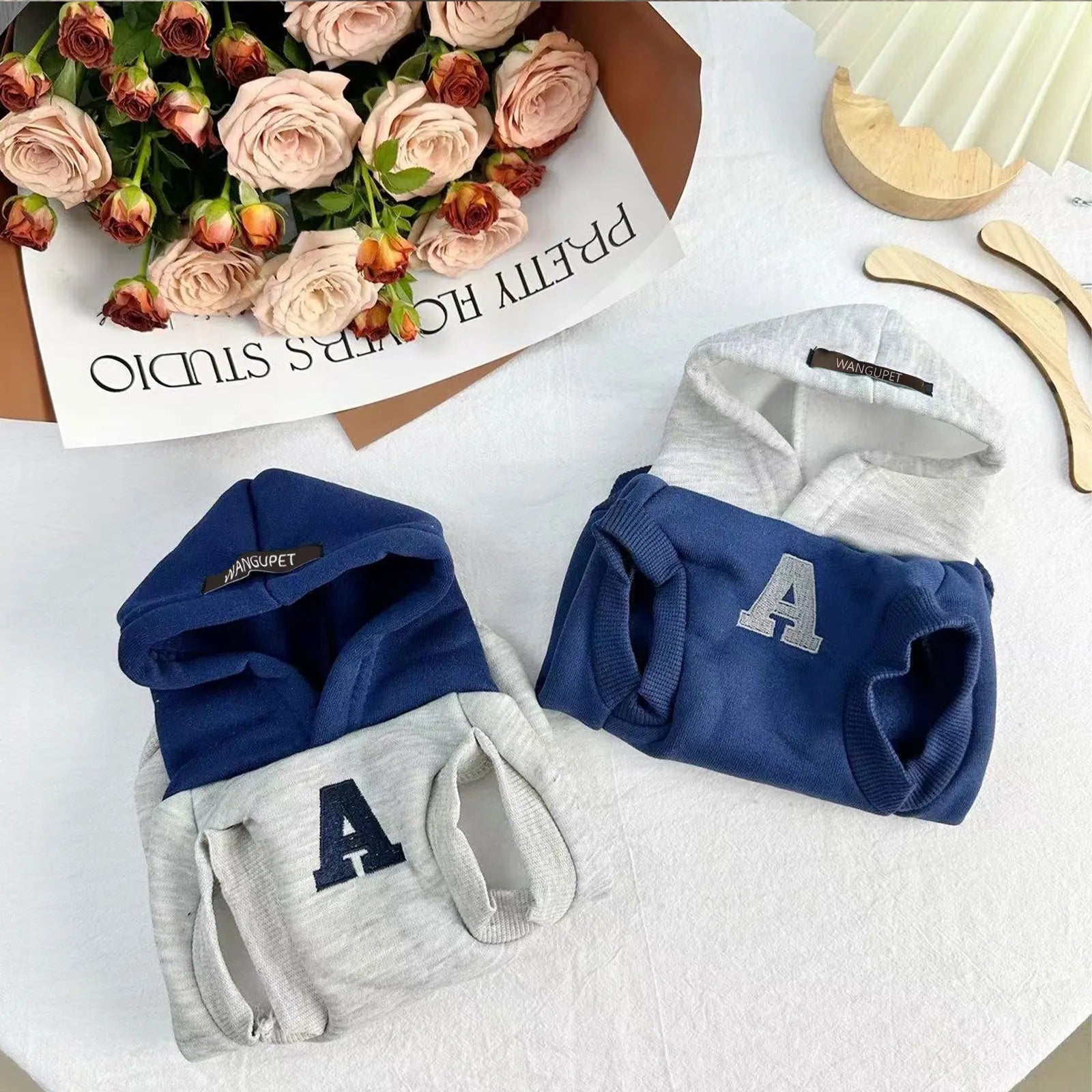 Winter Warm Dog Hoodie – Soft Polyester Pullover for Small & Medium Dogs