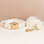 Wedding Handmade Knitted Personalized Dog Collar, Leash & Harness Set