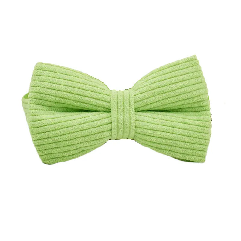 Apple Fruit Green Corduroy Personalized Dog Collar, Leash & Harness Set