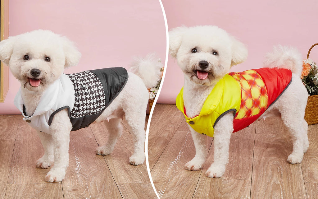 Winter Dog Vest Coat – Windproof Double-Layer Fleece Jacket for Small & Medium Dogs