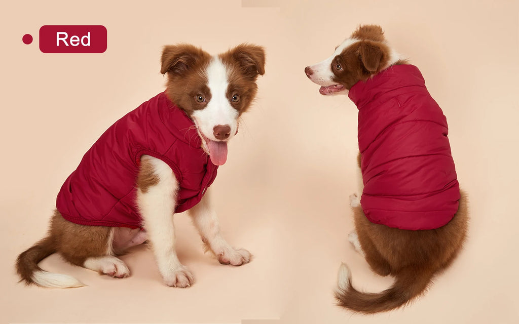 Winter Fleece Dog Jacket – Warm, Cold-Proof Coat for Small, Medium & Large Dogs