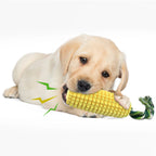 Squeaky Corn Dog Toy – Durable Elastic Chew Toy for Teeth Cleaning & IQ Training