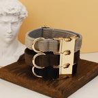 High Quality Dog Collar & Leash Set – Personalized Engraved Nameplate, Padded