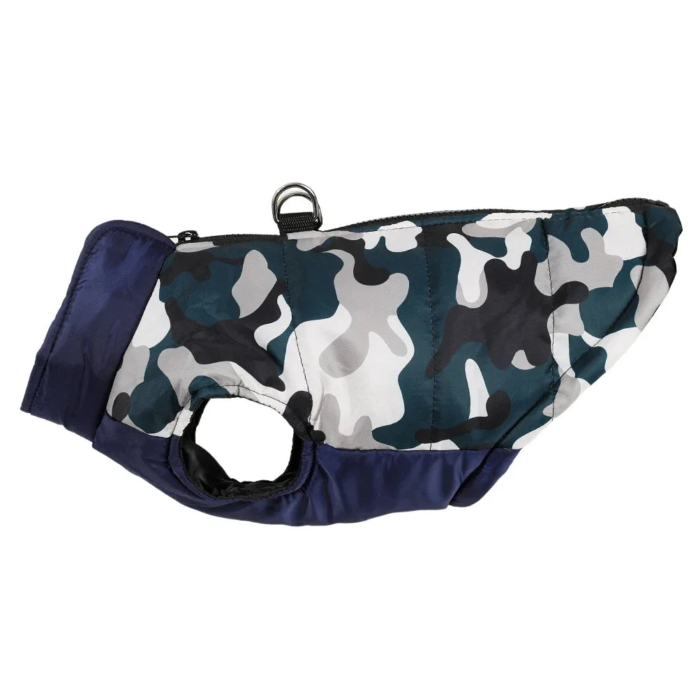 Waterproof Dog Coat – Warm Winter Jacket with D-Ring for Small & Medium Pets