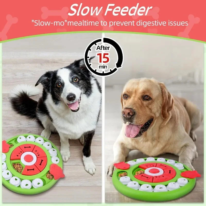 Interactive IQ Food Dispenser – Slow Feeder Bowl for Dogs & Cats