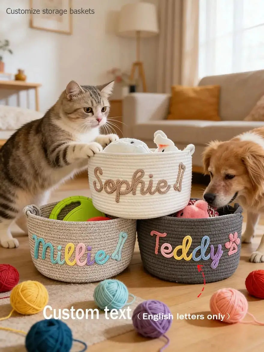 DDPaws  Cute Custom Pet Basket