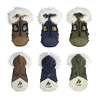 Fleece Hooded Dog Winter Coat – Soft Plush Cotton Vest for Warmth and Comfort