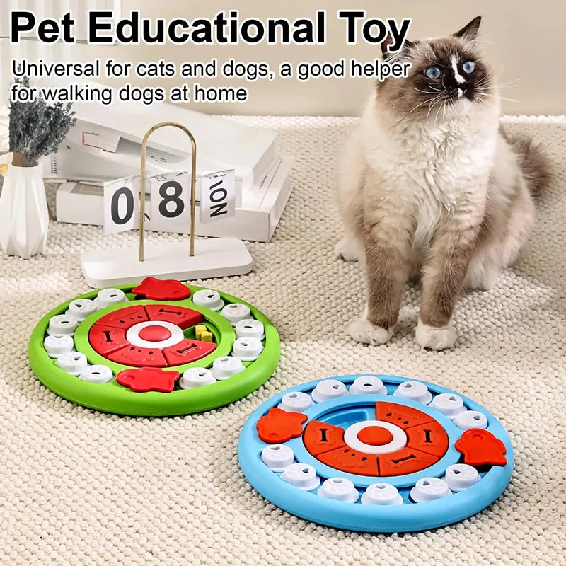 Interactive IQ Food Dispenser – Slow Feeder Bowl for Dogs & Cats