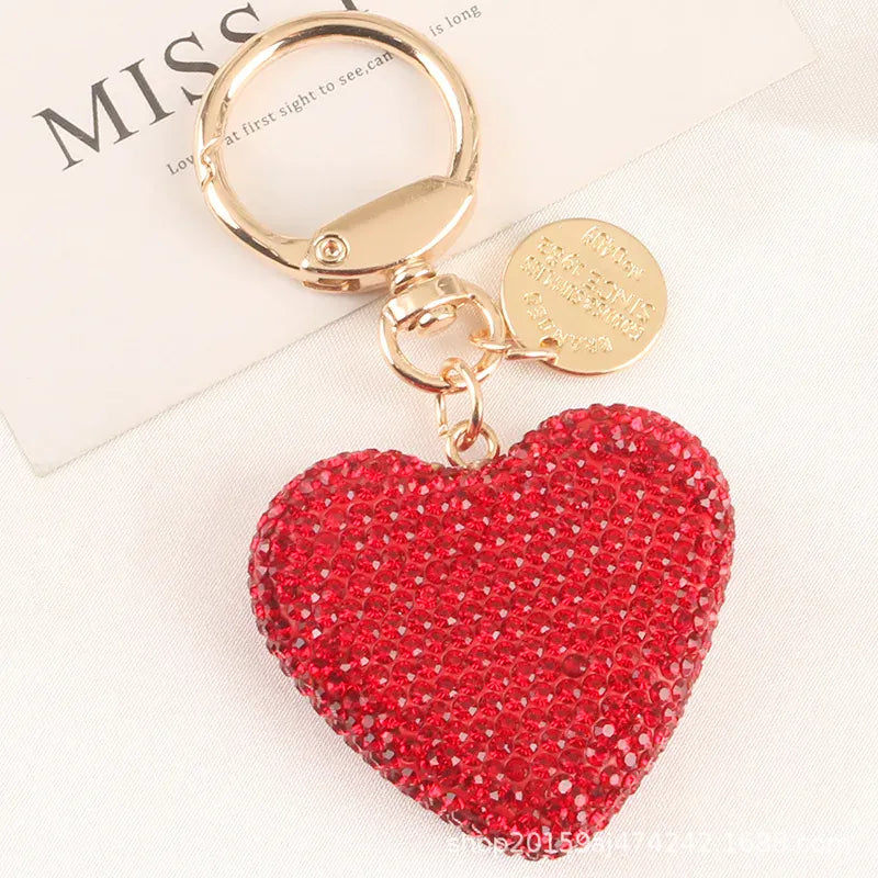 DDPaws  Red Rhinestone Heart Dog Collar Charm