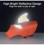 High Buoyancy Dog Life Jacket – Reflective Safety Vest with Rescue Handle for Small, Medium & Large Dogs