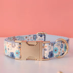 Floral Print Collar Leash Set