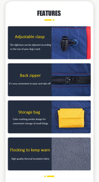 Waterproof Thick Cotton Dog Jacket – Super Warm Winter Coat for All Breeds