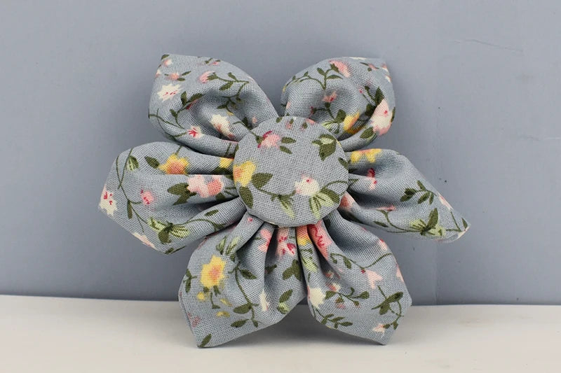 Flower Personalized Dog Collar, Leash & Harness Set