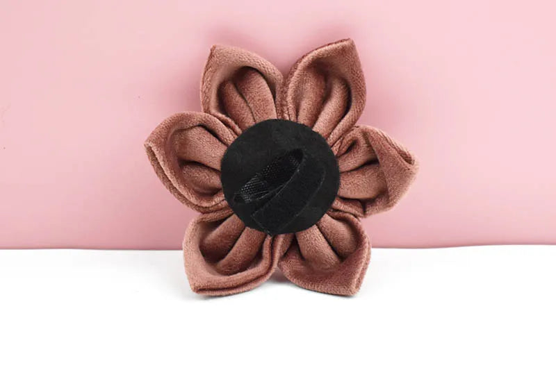 Pink Velvet Personalized Dog Collar, Leash & Harness Set