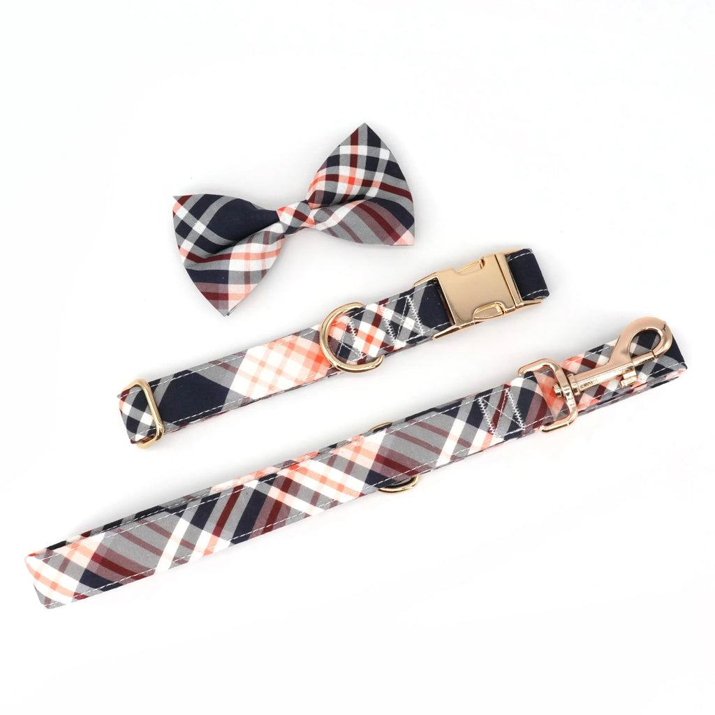 DDPaws  Designed Navy Plaid Set [Made-to-Order]