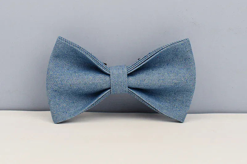 D&D Paws Bowtie / XS Blue Denim Set