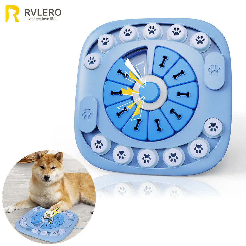 Interactive Dog Puzzle Toy – Treat Dispensing Slow Feeder for Training & Mental Stimulation