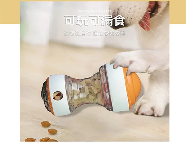 Interactive Treat Dispensing Ball – Adjustable Food Dispenser Toy for Dogs & Cats