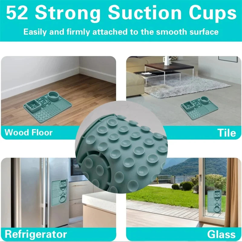 Dog Licking Pad – Slow Feeder & Calming Suction Mat for Dogs and Cats